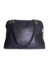 Vintage Chanel XL Shoulder CC Caviar Handbag, back view
